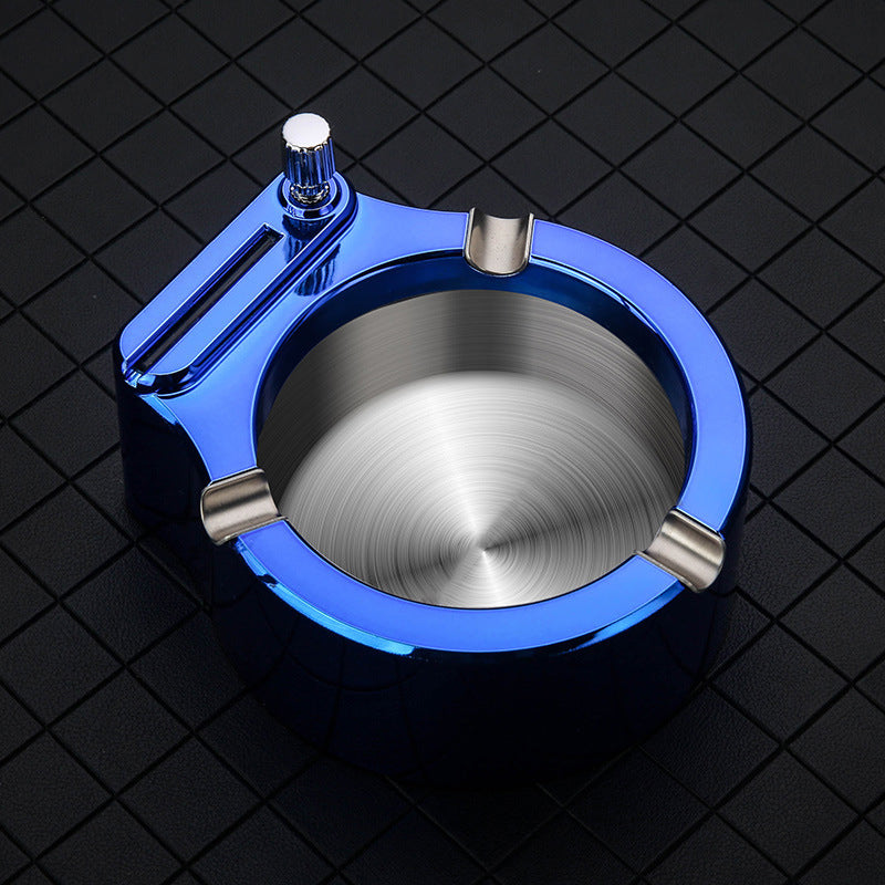 Avelena | Retro Metall-Aschenbecher, Zigarettenanzünder