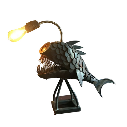 Avelena | Steampunk Anglerfish Lamp – Coole & Ungewöhnliche Stehlampe für Ihr Zuhause