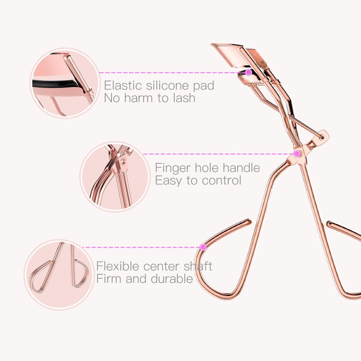 Avelena | Make-Up Pinsel Starterset mit Schwämmen, Wimpernzange und Tasche In Schwarz