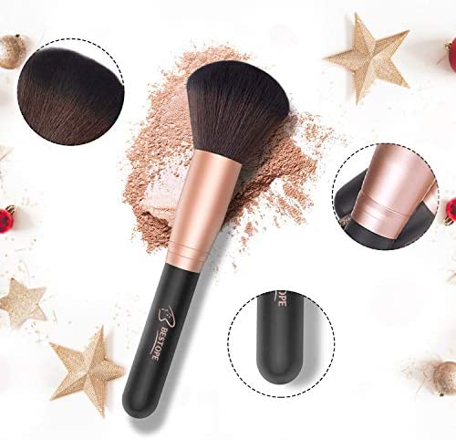 Avelena | Make-Up Pinsel Starterset mit Schwämmen, Wimpernzange und Tasche In Schwarz