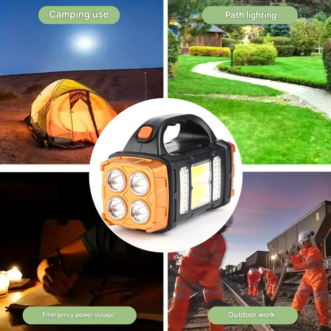 Avelena | SolarBeam 3-in-1 Notfall-Taschenlampe