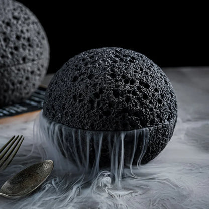 Avelena | Sonder Lava Stein Planet Sashimi Meeresfrüchte Trockeneis Servierteller