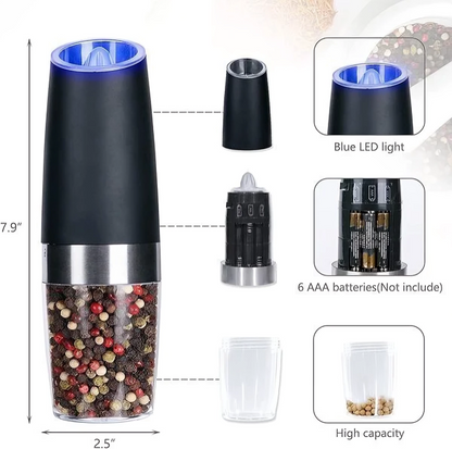 Avelena | SpiceGlide - Salz- und Pfeffermühle mit Schwerkraftsensor