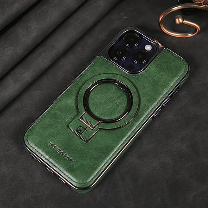 Avelena | Luxuriöse Lederhülle mit unsichtbarem Ständer für das Iphone