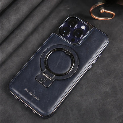 Avelena | Luxuriöse Lederhülle mit unsichtbarem Ständer für das Iphone