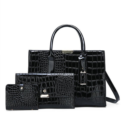 Avelena | Tasche mit Krokodilprägung.