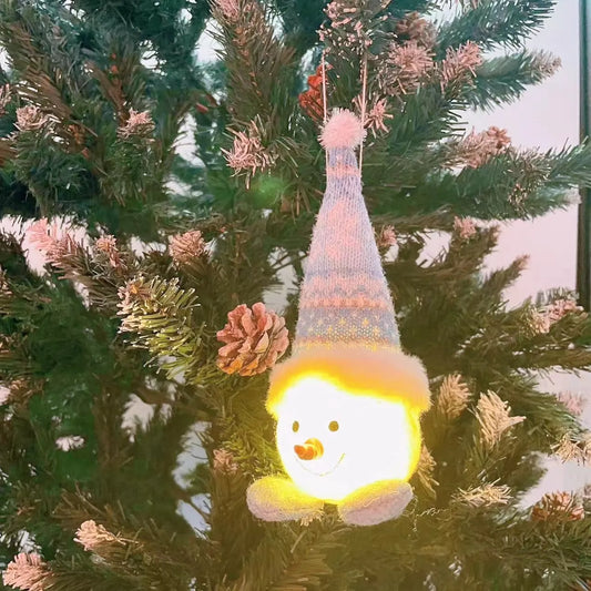 Avelena | Weihnachts Puppe Licht Plüsch Leuchtender Schneemann