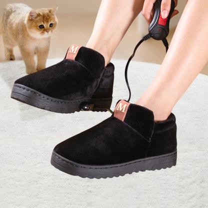 Avelena | [Wintergeschenk] Elektrisch beheizte Plüschschuhe