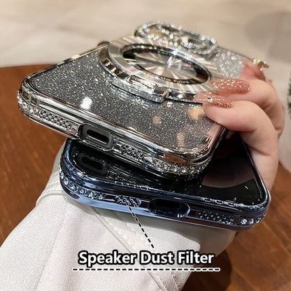 Avelena | Glitzernder Diamant Magnetring-Hülle für Iphone