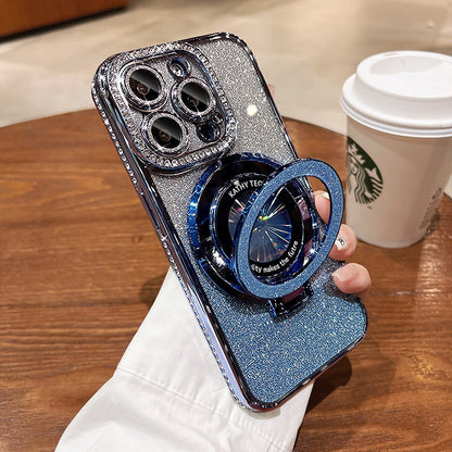 Avelena | Glitzernder Diamant Magnetring-Hülle für Iphone
