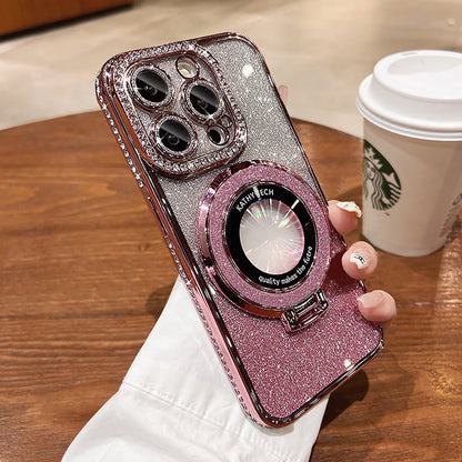Avelena | Glitzernder Diamant Magnetring-Hülle für Iphone