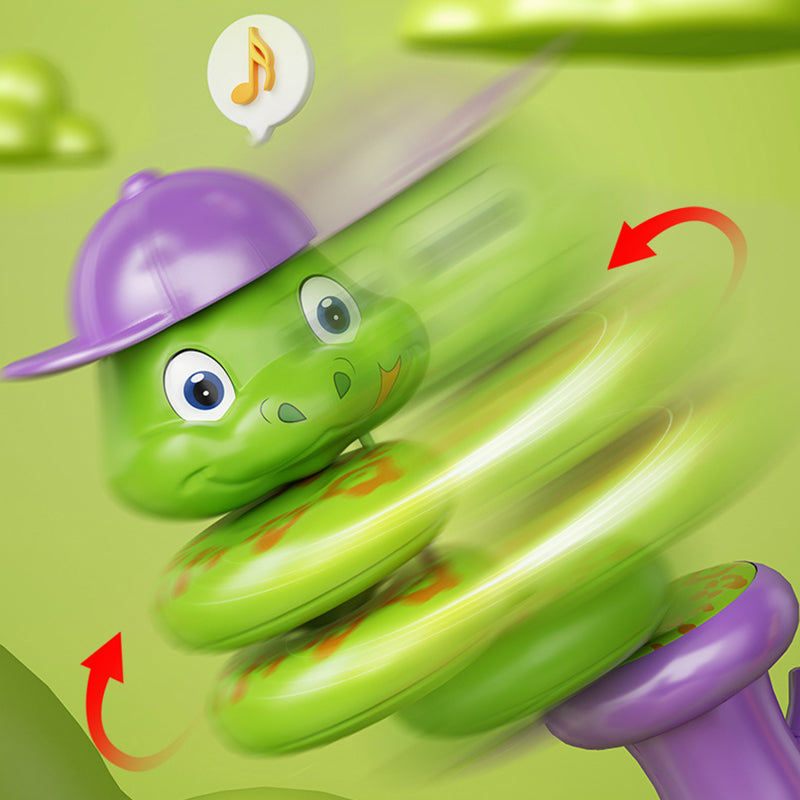 Avelena | Cartoon Tierform Schlange Drehende Handheld Pfeifenspielzeug