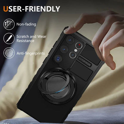 Avelena | Leistungsstarke Schutzhülle mit 360-Grad-Ständer für Samsung