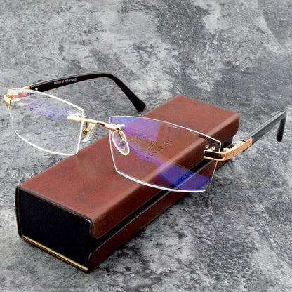 Avelena | Saphir Hohe Härte Anti-Blau Progressive Distanz- und Nah-Doppelnutz-Lesebrille