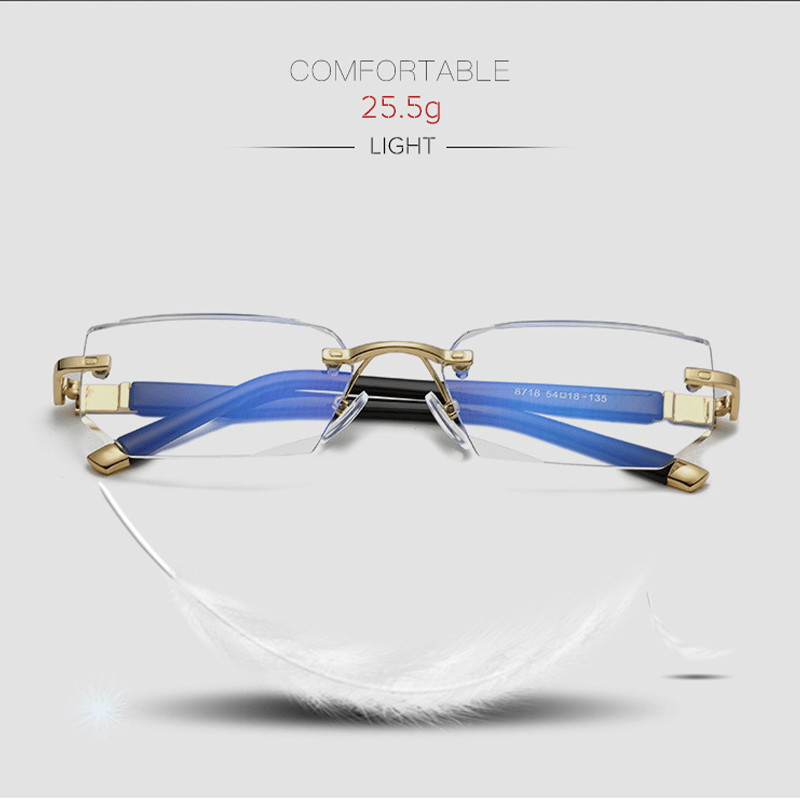 Avelena | Saphir Hohe Härte Anti-Blau Progressive Distanz- und Nah-Doppelnutz-Lesebrille