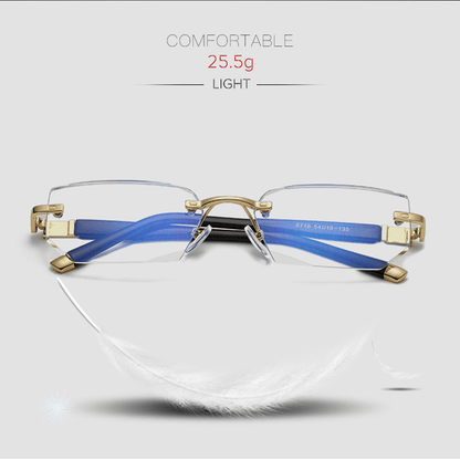 Avelena | Saphir Hohe Härte Anti-Blau Progressive Distanz- und Nah-Doppelnutz-Lesebrille
