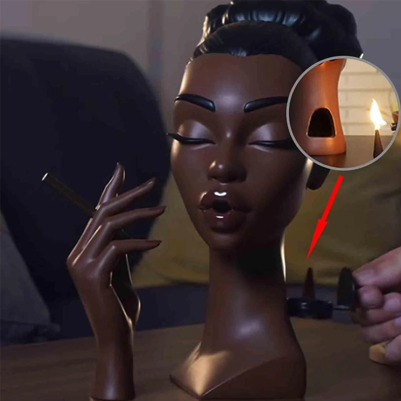 Avelena | Einzigartiger kopfförmiger Räuchergefäß