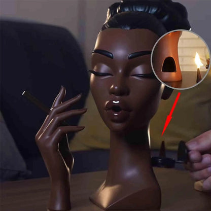 Avelena | Einzigartiger kopfförmiger Räuchergefäß