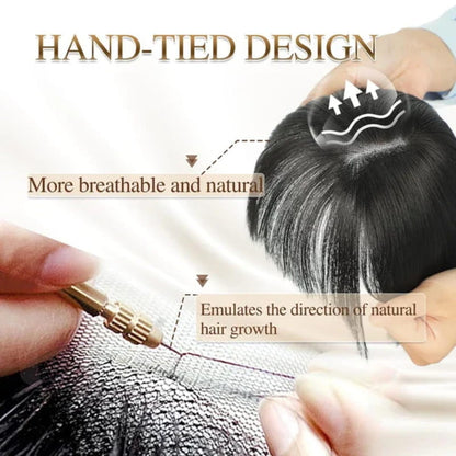 Avelena | Natürliches Haarteil mit Pony für Frauen