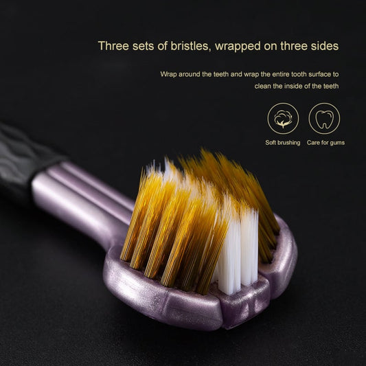 Avelena | Dreiköpfige Reinigungszahnbürste mit mehreren Winkeln