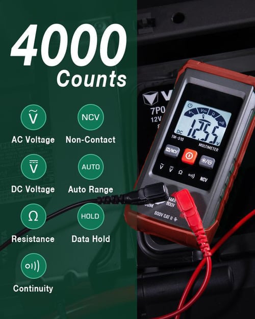 Avelena | Vollautomatisches intelligentes digitales Multimeter mit Brandschutz