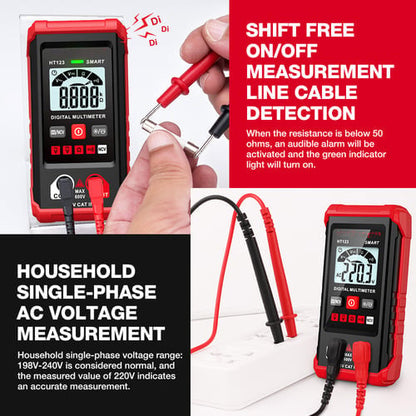 Avelena | Vollautomatisches intelligentes digitales Multimeter mit Brandschutz