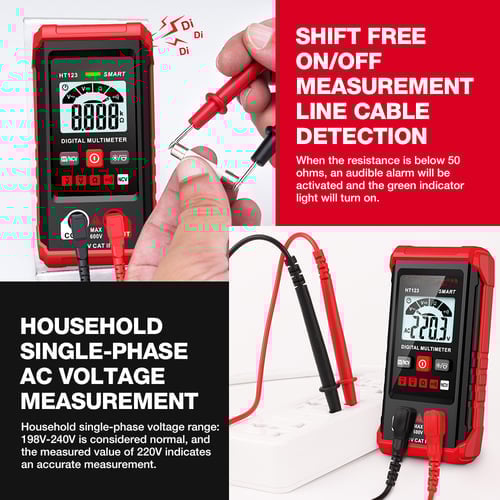 Avelena | Vollautomatisches intelligentes digitales Multimeter mit Brandschutz