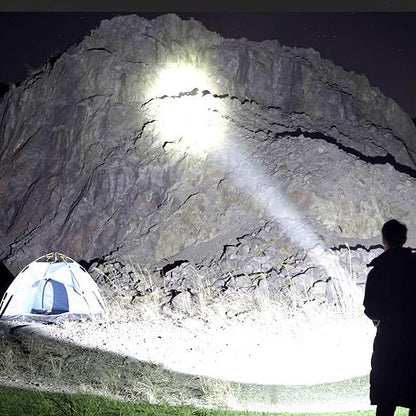 Avelena | Superhelles Doppelkopf-Spotlight tragbare Taschenlampe