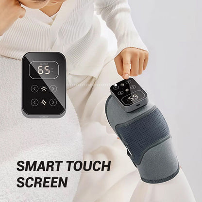 Avelena | Beheizte Kniebandage mit Massage | Wärmetherapie & Vibrationsmodi | USB/Netzadapter | Verstellbar & Atmungsaktiv