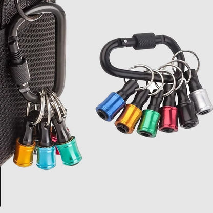 Avelena | 1/4" Sechskantschraubendreher-Bit-Halter Schlüsselringe