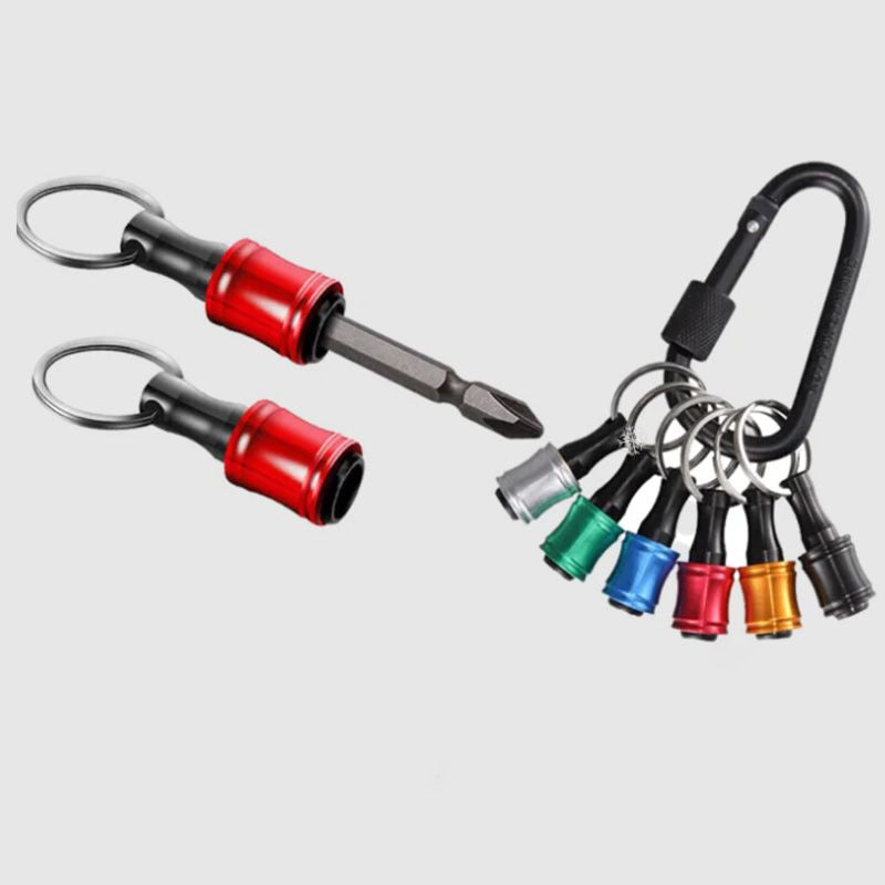 Avelena | 1/4" Sechskantschraubendreher-Bit-Halter Schlüsselringe