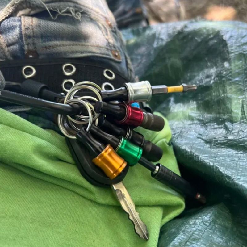 Avelena | 1/4" Sechskantschraubendreher-Bit-Halter Schlüsselringe