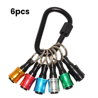Avelena | 1/4" Sechskantschraubendreher-Bit-Halter Schlüsselringe