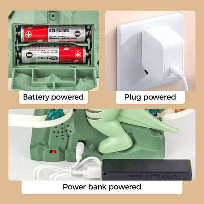 Avelena | Elektrisches Spielset mit Dinosaurierjagd und Rennstrecke