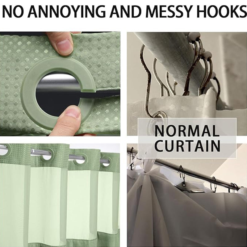 Avelena | Duschvorhang mit Waffelmuster