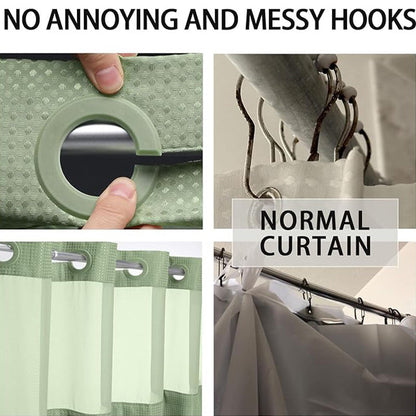 Avelena | Duschvorhang mit Waffelmuster