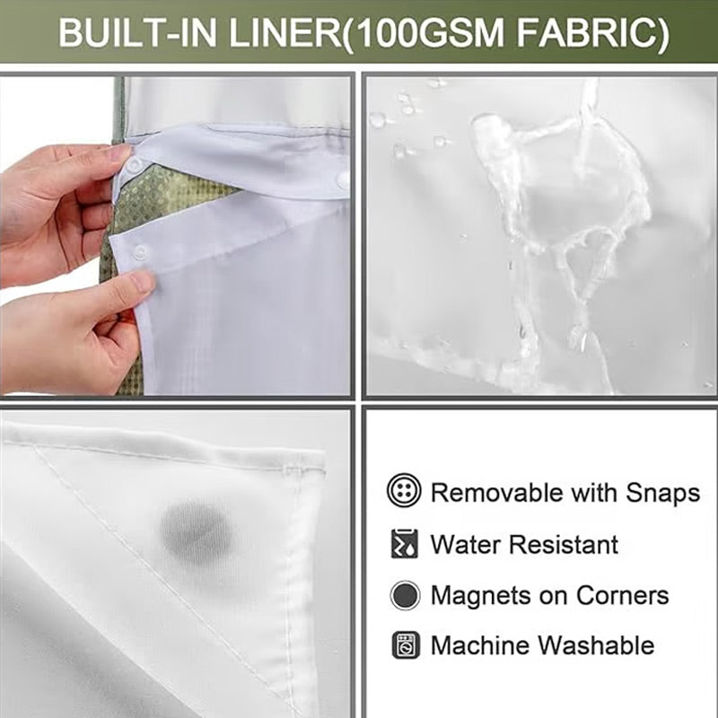 Avelena | Duschvorhang mit Waffelmuster