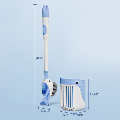 Avelena | Wandmontiertes Saugnapf-Toilettenbürstenset