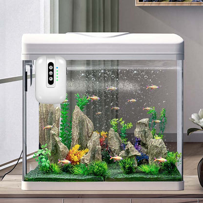 Avelena | Tragbare wiederaufladbare Sauerstoffpumpe für Aquarium, Outdoor