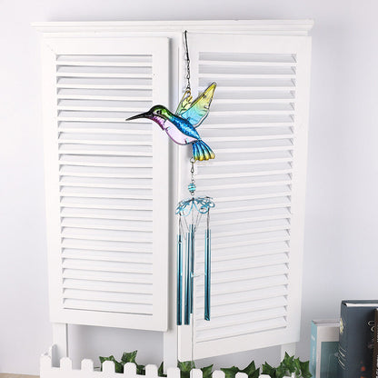 Avelena | Kolibri- und Libellen-Windspiel Gartendekoration