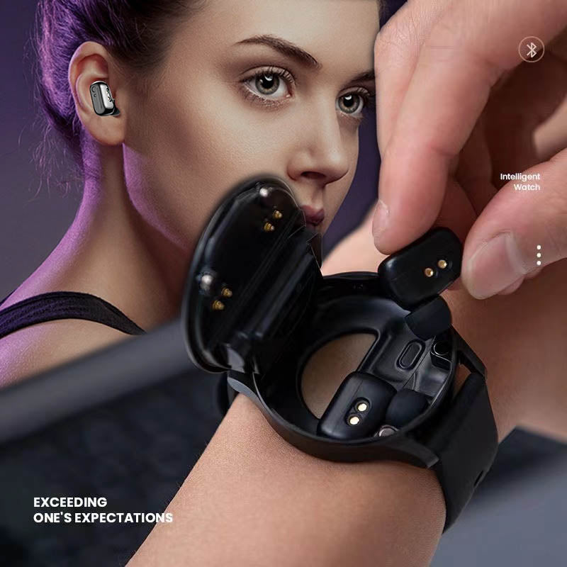 Avelena | 2-in-1 Smartwatch mit Earbuds (Für iPhone & Android)