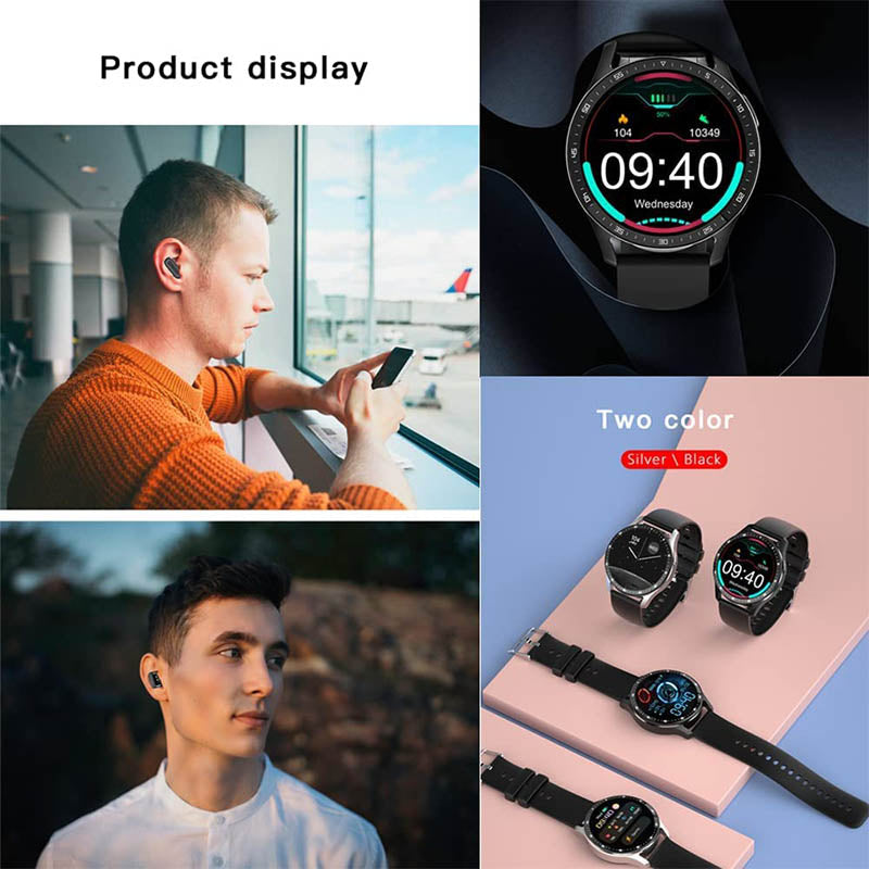 Avelena | 2-in-1 Smartwatch mit Earbuds (Für iPhone & Android)