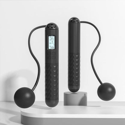 Avelena | Batteriebetriebene Springseil mit Zähler und Gewichtsbällen