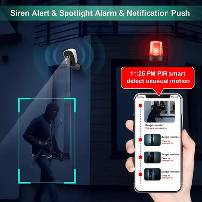 Avelena | Solarbetriebene Überwachungskamera - drahtlose WiFi IP-Kamera