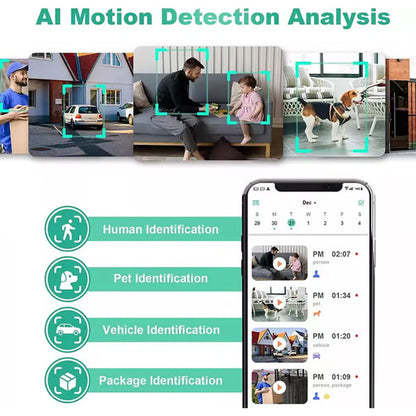 Avelena | Solarbetriebene Überwachungskamera - drahtlose WiFi IP-Kamera