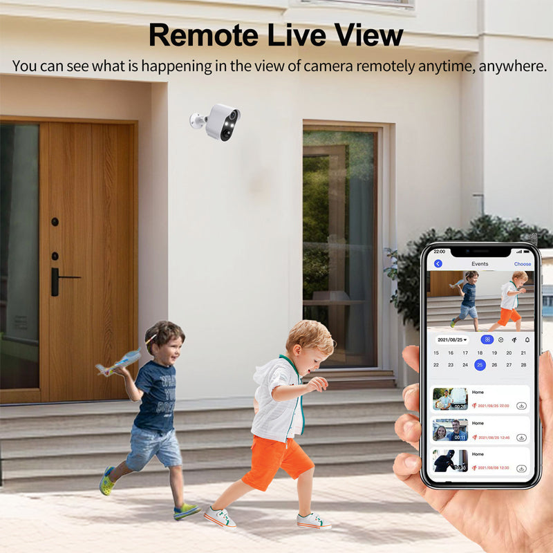 Avelena | Solarbetriebene Überwachungskamera - drahtlose WiFi IP-Kamera