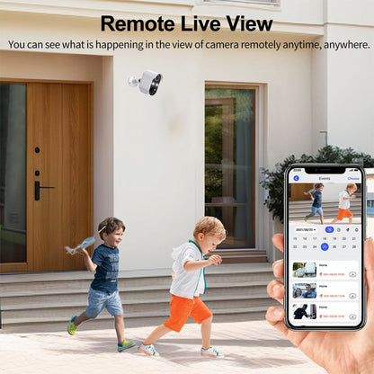 Avelena | Solarbetriebene Überwachungskamera - drahtlose WiFi IP-Kamera