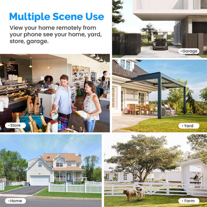 Avelena | Solarbetriebene Überwachungskamera - drahtlose WiFi IP-Kamera