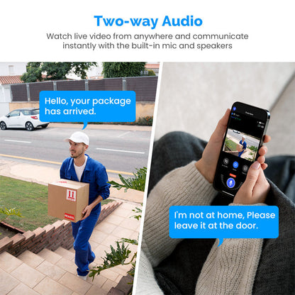 Avelena | Solarbetriebene Überwachungskamera - drahtlose WiFi IP-Kamera