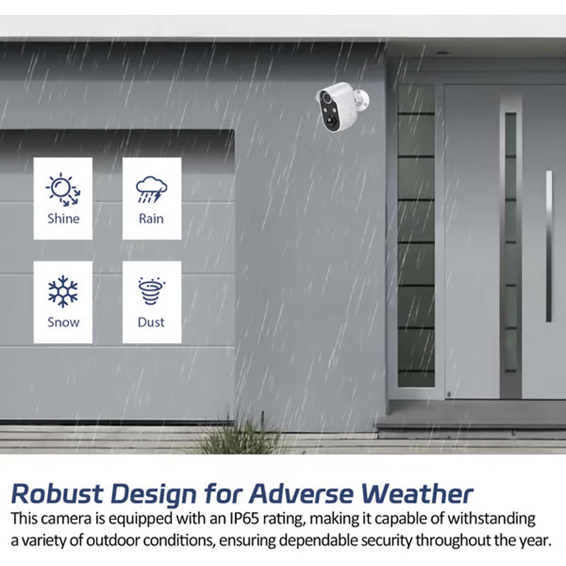 Avelena | Solarbetriebene Überwachungskamera - drahtlose WiFi IP-Kamera